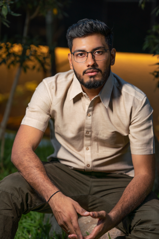 Sandstone Beige Linen Shirt