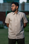 Sandstone Beige Linen Shirt