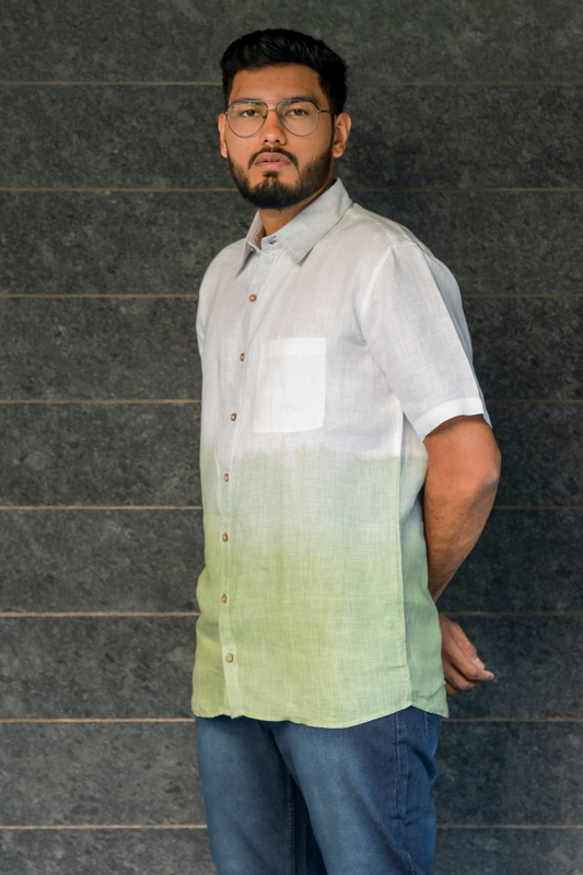 Frost Sage Linen Shirt
