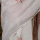 Lilac Mist Linen Saree