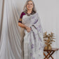Purple Lotus Linen Saree