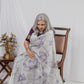 Purple Lotus Linen Saree