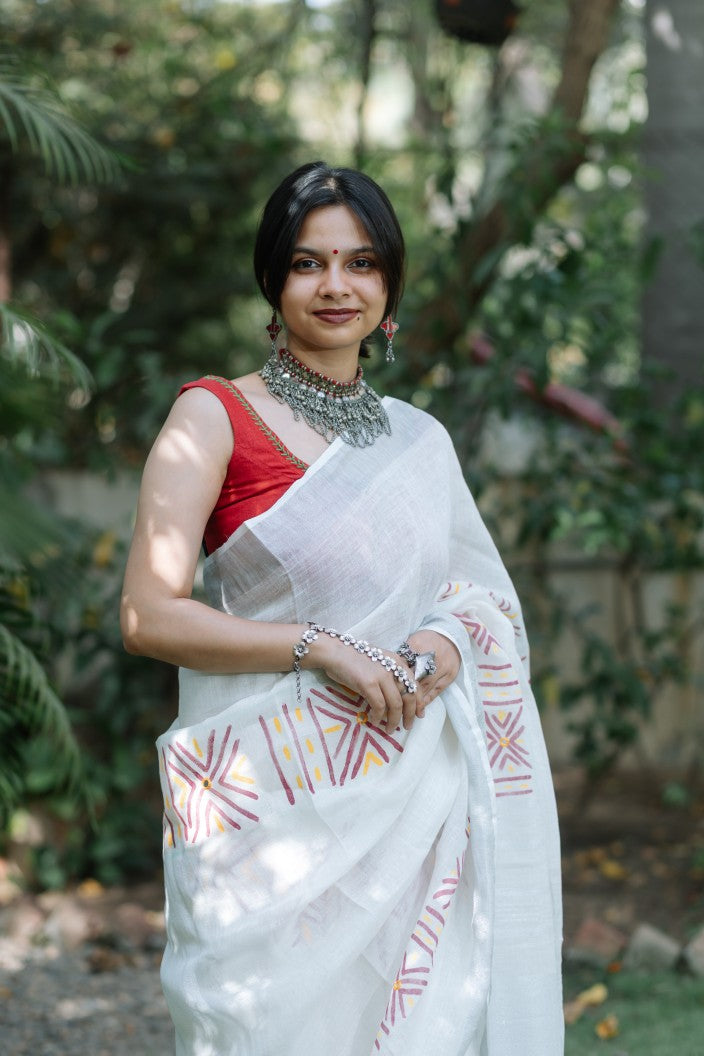 Noor Linen Saree