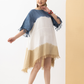 Indigo Sand Drift Linen Dress