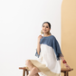 Indigo Sand Drift Linen Dress