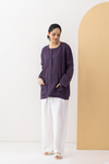 Midnight Plum Linen Co-Ord Set