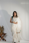 Tassel Tales Linen Saree