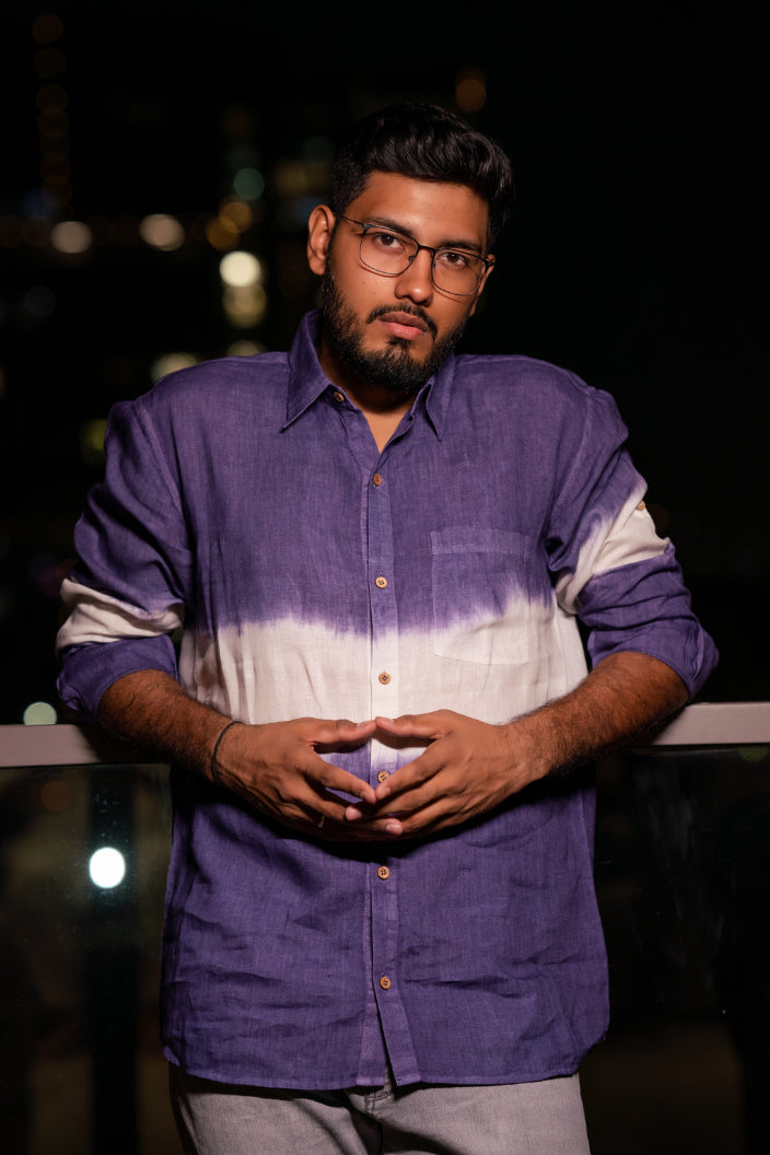 Twilight Mist Linen Shirt