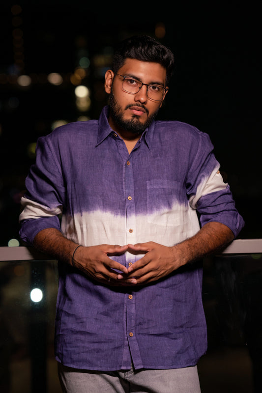 Twilight Mist Linen Shirt