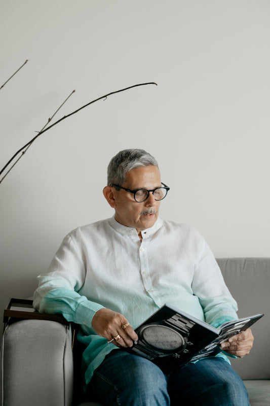 Sea Breeze Ombre Linen Shirt