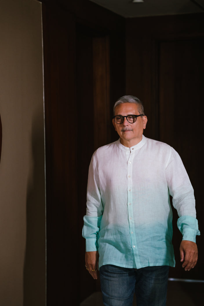 Sea Breeze Ombre Linen Shirt