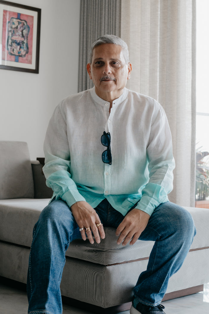 Sea Breeze Ombre Linen Shirt