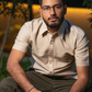 Sandstone Beige Linen Shirt