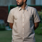 Sandstone Beige Linen Shirt