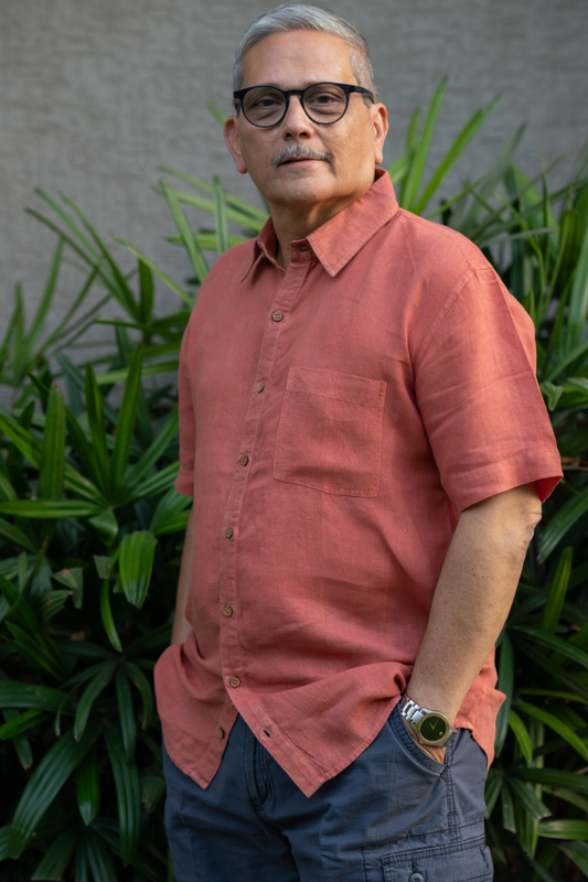 Terracotta Rose Linen Shirt