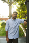 Mist Blue Linen Shirt