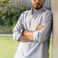 Mist Blue Linen Shirt