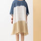 Indigo Sand Drift Linen Dress