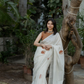 Terracotta Rhythm Linen Saree