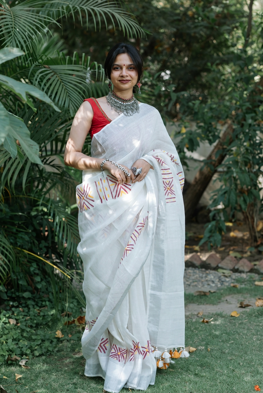 Noor Linen Saree
