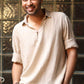 Linen Button Style Collar Shirt for Men